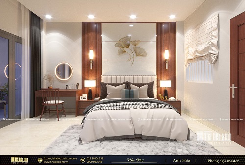 Thiết kế nội thất phòng ngủ Master sang trọng - NBX472